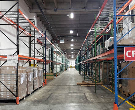 warehouse aisle